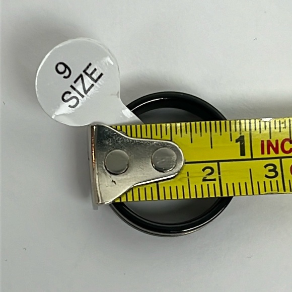 Stainless Steel Mens Unisex Iridescent Multi Colored Iridescent Ring Band Size 9 - Picture 5 of 6